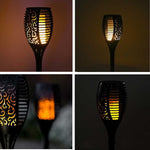 Solar Flame Lamp, Outdoor Waterproof Courtyard Lamp, Lawn Decoration Lamp, LED, Torch Atmosphere Lamp, Ground Plug Lamp