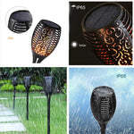 Solar Flame Lamp, Outdoor Waterproof Courtyard Lamp, Lawn Decoration Lamp, LED, Torch Atmosphere Lamp, Ground Plug Lamp