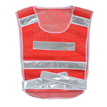 10 Pieces Orange Net Vest Garden Construction Riding Labor Protection Reflective Vest Silver White Reflective Strip The First Five The Last Three