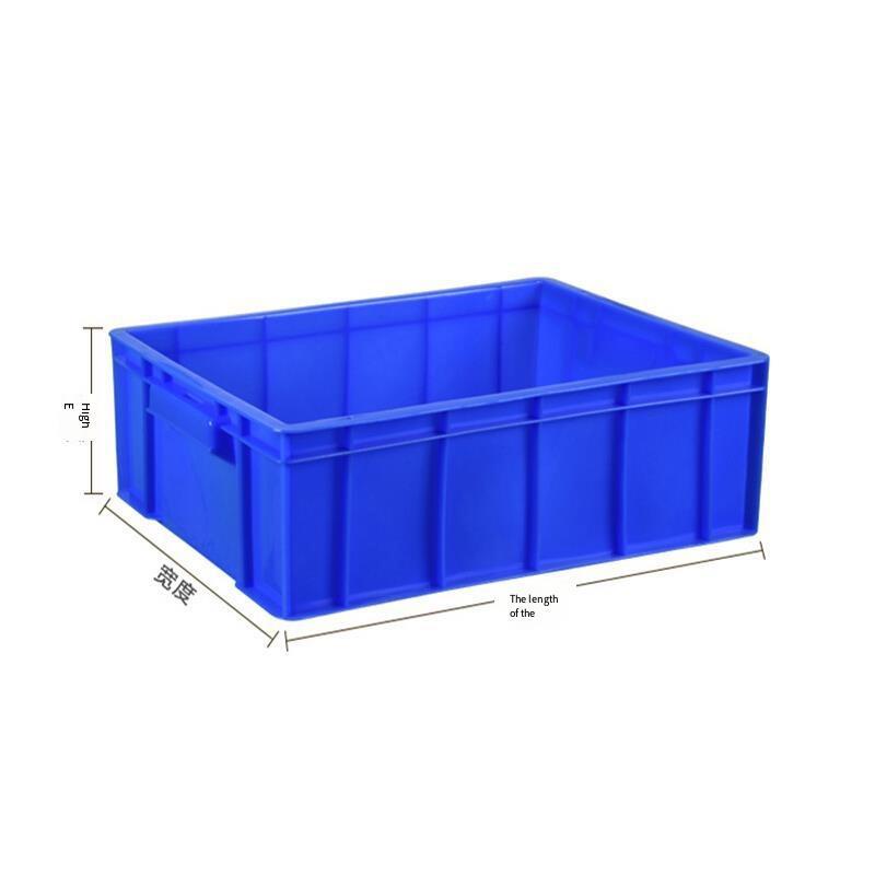 6 Pieces Thickened Plastic Turnover Box Parts Box Component Box Storage Box Material Box Storage Box Blue 410 * 310 * 145