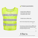 10 Pieces Reflective Vest Reflective Vest Fluorescent Mesh Safety Warning Environmental Sanitation Construction Site Duty Riding Vest Silver Highlight Automobile Traffic Suit Safety Suit Fluorescent Yellow Net