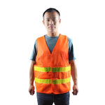 15 Pieces Orange Oxford Reflective Vest Car Traffic Safety Warning Vest Orange One Size Fits All