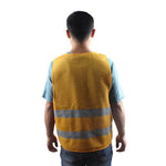 15 Pieces Orange Yellow Cloth Reflective Vest Reflective Clothing Riding Traffic Construction Environmental Sanitation Vest Free Size