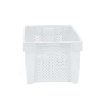 Turnover Basket Thickened Plastic Turnover Box Large Plastic Storage Basket 620 Misplaced Basket White