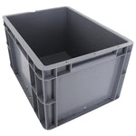 6 Pieces 300 * 200 * 150 Uncovered Grey Turnover Box Plastic Box Thickened Auto Parts Stackable Turnover Box Storage Box Parts Box