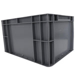 6 Pieces 300 * 200 * 150 Uncovered Grey Turnover Box Plastic Box Thickened Auto Parts Stackable Turnover Box Storage Box Parts Box