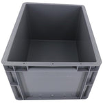 6 Pieces 300 * 200 * 150 Uncovered Grey Turnover Box Plastic Box Thickened Auto Parts Stackable Turnover Box Storage Box Parts Box