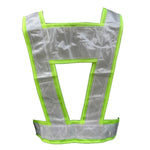 10PCS Pack Traffic Riding Safety Vest V-Type Bright Triangle Protective Reflective Vest for Working Riding Running Walking - 10PCS Set