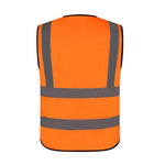 6 Pieces Railway Reflective Vest Vest Safety Warning Vest High Visibility Reflective Vest Safety Working Vest