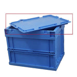 6 Pieces Folding Plastic Box Logistics Box Turnover Box Basket Storage Box Folding Distribution Box Cover 530 * 365 Flat Cover (Single Cover)