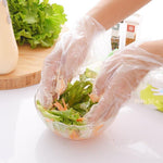 15 Bags Disposable PE Film Gloves Transparent Dining Table Picnic Lobster Gloves One Size 100 Pieces / Bag