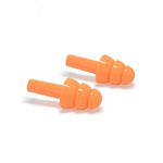 Orange Christmas Tree Silicone Earplug High Resilience Softness Environmental Protection Safety Washable Comfortable And Durable 200 Pairs / Box