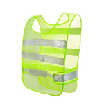 6 Pieces Light Yellow Reflective Vest Traffic Protective Vest For Outdoor Works
