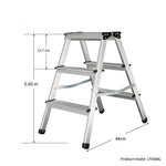 Aluminum Alloy Folding Step Stool Three Step Miter Ladder Engineering Ladder Working Height