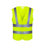 6 Pieces Velcro Personal Protection Safety Vests Breathable Mesh Fabric Reflective Vests for Walking Riding Running Night Work