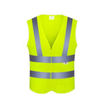 6 Pieces Velcro Personal Protection Safety Vests Breathable Mesh Fabric Reflective Vests for Walking Riding Running Night Work