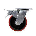 6 Inch Polyurethane PU Caster Industry Trolley Caster Antiskid Silent Pulley Heavy Directional Wheels