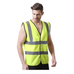 Reflective Vest Knitted Velcro M-XL Size 50 Pieces / Box Perfect for Cycling, Running, Volunteer, Construction