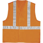 6 Pieces Fluorescent Vest Yellow L High Visibility Reflective Vest Safety Working Vest