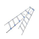 Two Side Anti Slip Folding Ladder, Aluminum Ladder, Herringbone Thickened Ladder, Factory Family Ladder, Double Side Ladder, 6 Steps