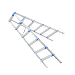 Two Side Anti Slip Folding Ladder, Aluminum Ladder, Herringbone Thickened Ladder, Factory Family Ladder, Double Side Ladder, 6 Steps