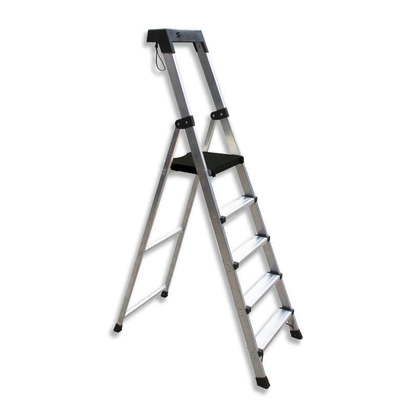 1.1m Aluminum Alloy Herringbone Single Side Ladder Load-bearing 110kg