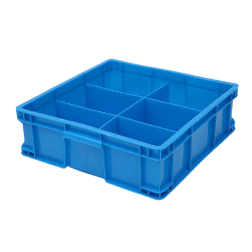 Plastic Turnover Box Partition Box Plastic Hardware Tool Box Parts Multi Cell Box Plastic Box Screw Box Square Six Cell Box 395 * 395 * 125mm