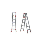 Aluminum Alloy Ladder 1.5m Thick Folding Herringbone Ladder 1.5m Thick  (Red)