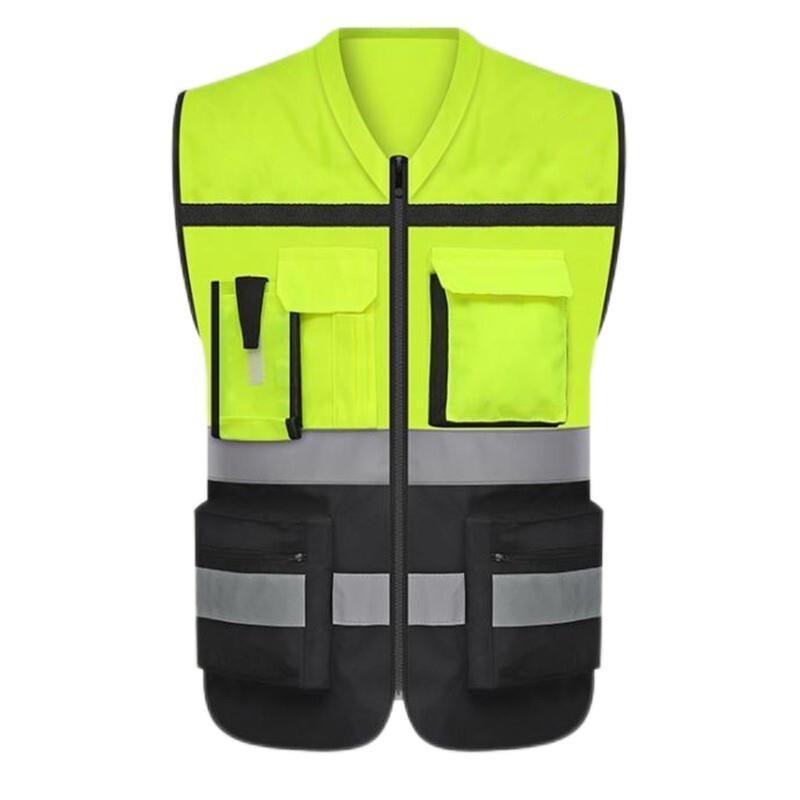 6 Pieces Reflective Vest Riding Luminous Protective Clothing Night Construction Reflective Vest For Traffic And Road Administration Construction Site