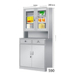 Stainless Steel Western Medicine Cabinet Laboratory Staff Medical Equipment Instrument Tool Locker