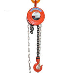 HS-Z01 Type Round Chain Block Inverted Chain Lifting Equipment Hoisting Machine Manganese Steel Orange 1t 4m