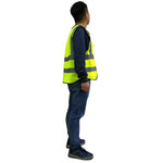 Reflective Vest Multi Pocket Fluorescent Green 10 Pieces / Pack