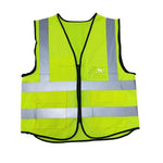 Reflective Vest Multi Pocket Fluorescent Green 10 Pieces / Pack