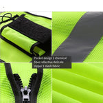 Mesh Type Night Work Reflective Vest Highlight Warning Reflective Vest Safety Suit for Traffic Engineering Construction - Fluorescent Green