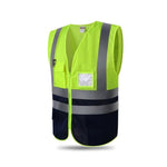 6 Pieces Multi-functional Universal Reflective Vest Multi-purpose Night Reflective Safety Vest Road Cleaning Construction Safety Protection Reflective Vest