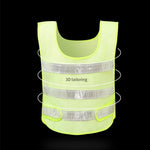 25 Pieces Fluorescent Yellow Mesh Reflective Vest Traffic Safety Warning Vest Environmental Sanitation Construction Duty Cycling Safety Clothing