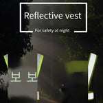 15 Pieces Reflective Safety Strap Safety Vest Fluorescent Yellow Highlight Traffic Safety Warning Reflective Vest Construction Riding Safety Suit