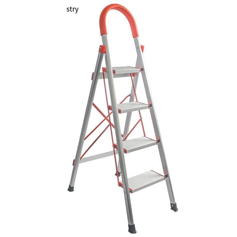 Folding Ladder Industrial Herringbone Ladder Multi-functional Portable Engineering Construction Stairs Small Ladder Climbing Ladder Combined Ladder Climbing Ladder Aluminum Ladder 4 Steps