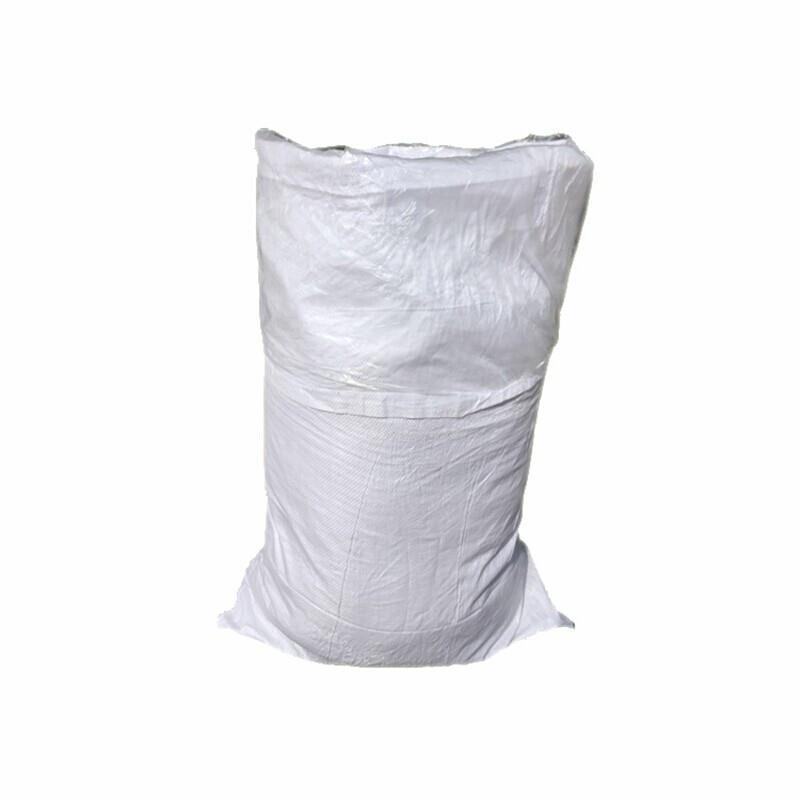 White 40*70 (100 Pack) Plastic Covered Woven Bag With Inner Lining Snake Skin Bag