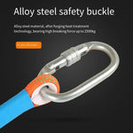 Safety Rope Connecting Rope Electrical Work Safety Rope Construction Outdoor Fall Prevention High Altitude Protection Single Hook 1.8m + Buffer Bag