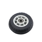 5 Inch Caster Silent Solid Rubber Wheel Flat Wheelbarrow Wheel Heavy Caster Directional Wheel Black Purple