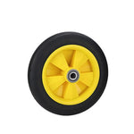 Hand Wheel 12 Inch Carrier Trailer Freight Wheel Tiger Cart Solid Rubber Wheel Caster Yellow Windmill Rubber Wheel