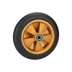 Hand Wheel 12 Inch Carrier Trailer Freight Wheel Tiger Cart Solid Rubber Wheel Caster Yellow Windmill Rubber Wheel