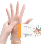 Disposable PVC Protective Gloves Translucent Powder-Free Reinforced M Size  100 / box