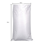 100 Pcs 40*60cm White Moisture-proof And Waterproof Woven Bag Moving Bag Snakeskin Bag Express Parcel Bag Packing Load Carrying Bag Cleaning Garbage Bag