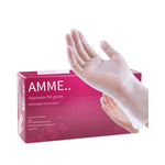 Disposable PVC Transparent Gloves Powder Free Soft And Healthy 100 Pairs / Box L Size