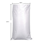 6 Pieces 60*100cm 10 White Moisture-proof And Waterproof Woven Bag Moving Bag Snakeskin Bag Express Parcel Bag Packing Loading Bag Cleaning Garbage Bag