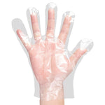 10 Bags Disposable PE Thickened Transparent Gloves Household Food Catering Beauty Protective Film Average Size 200 Pieces / Bag Large / Average Size