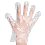 10 Bags Disposable PE Thickened Transparent Gloves Household Food Catering Beauty Protective Film Average Size 200 Pieces / Bag Large / Average Size