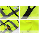 10 Pieces Reflective Vest Safety Suit Automobile Traffic Safety Riding Sanitation Worker Construction Coat Reflective Coat